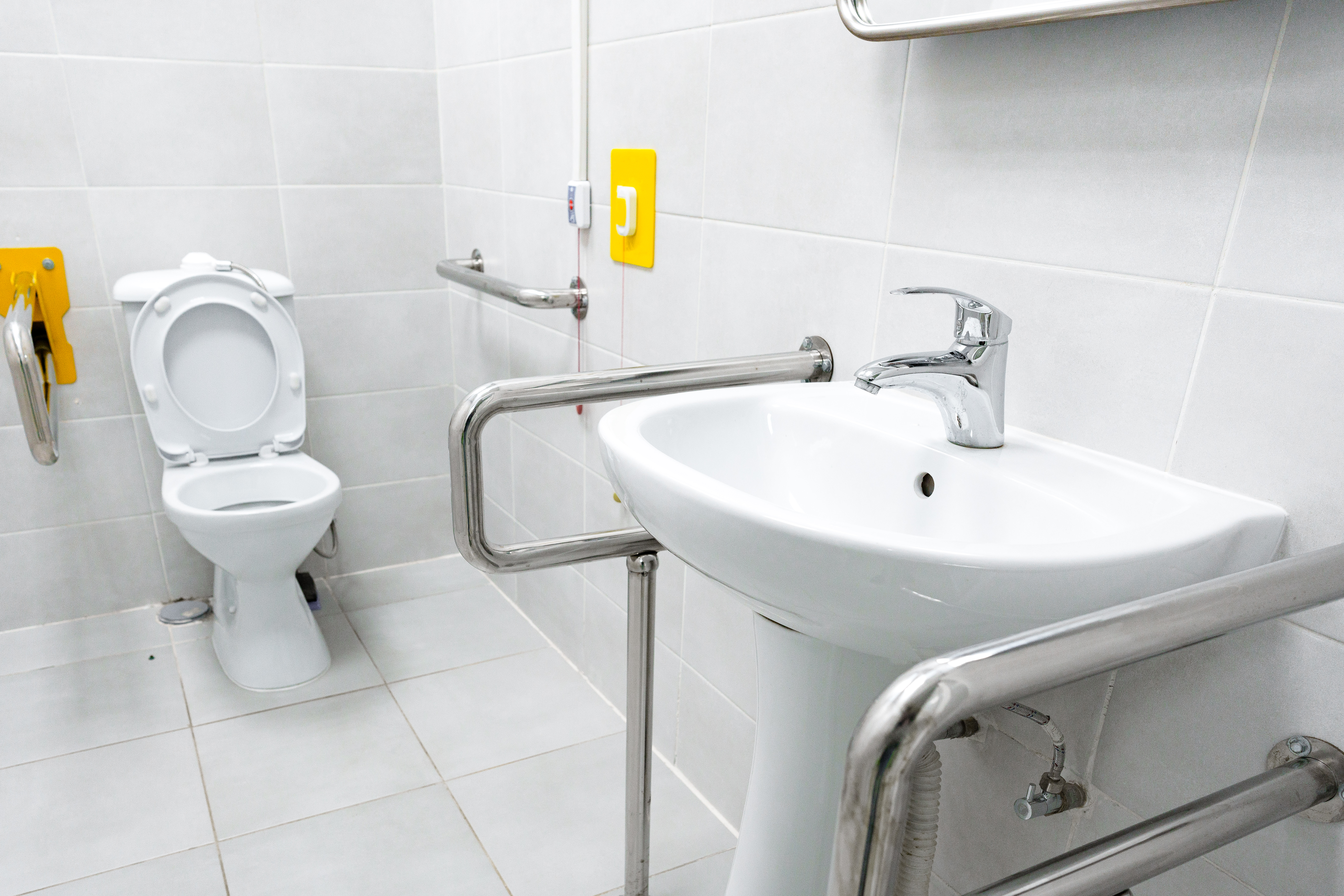 Bathroom safety equipment — grab bars, shower chairs, and toilet risers